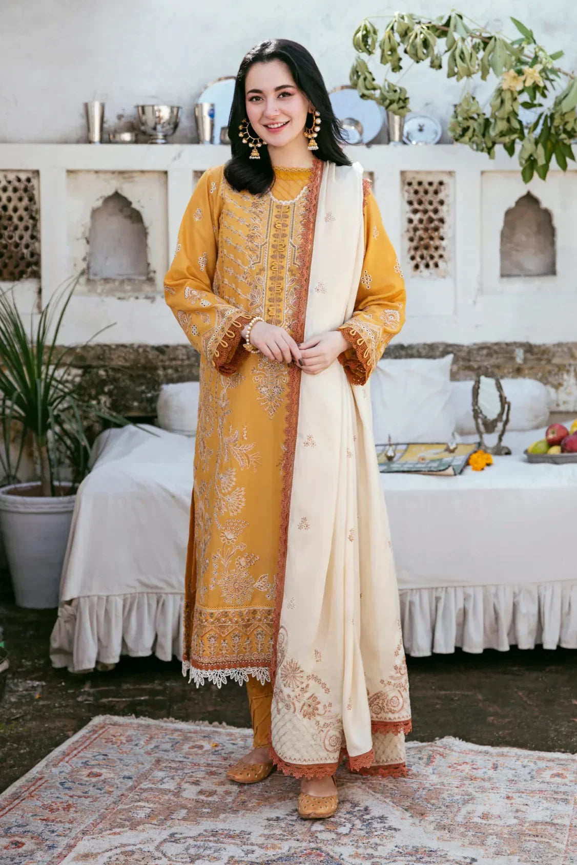 MP3346 Florent - Winter 3PC Dhanak Embroidered Suit