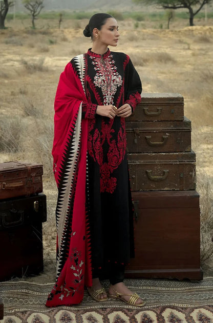 MP1321 - Gul Ahmed - Winter 3PC Dhanak Embroidered Suit