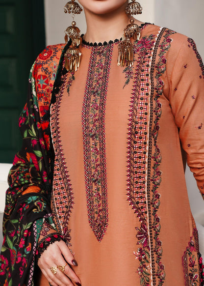 Mp3315 - Hussain Rehar - Winter 3PC Dhanak Embroidered Suit