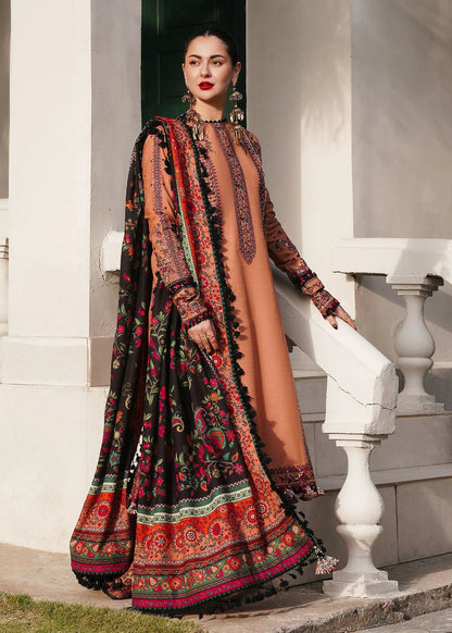 Mp3315 - Hussain Rehar - Winter 3PC Dhanak Embroidered Suit