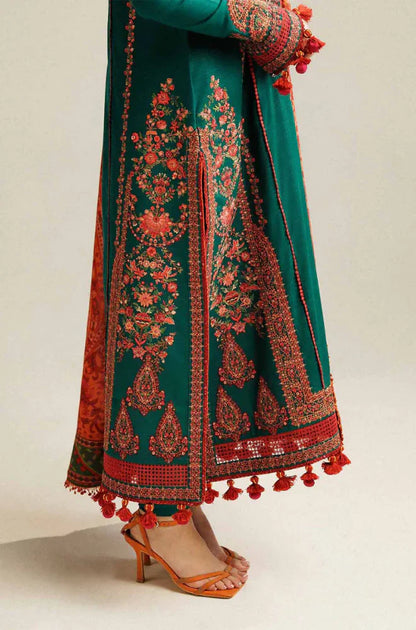 Mp3311 - Hussain Rehan - Winter 3PC Dhanak Embroidered Suit