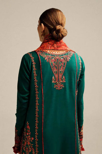 Mp3311 - Hussain Rehan - Winter 3PC Dhanak Embroidered Suit