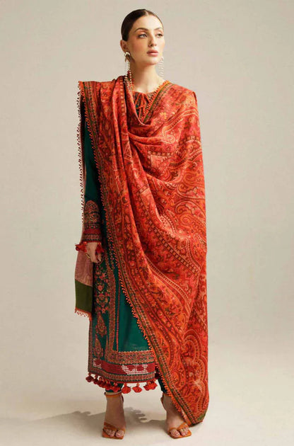 Mp3311 - Hussain Rehan - Winter 3PC Dhanak Embroidered Suit