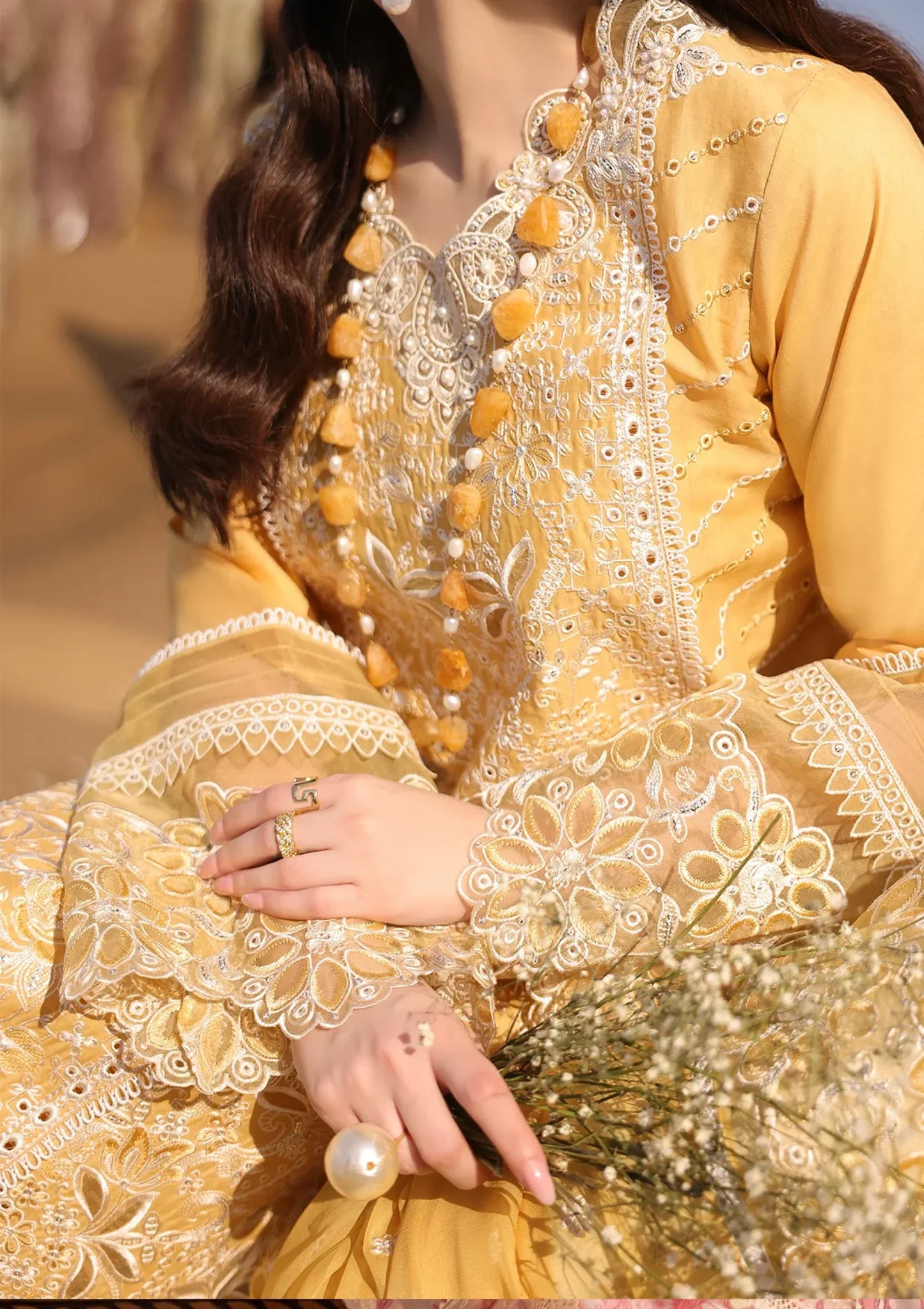 MP1108 - Imrozia Serene - Summer 3PC Lawn Chikenkari Embroidered Shirt