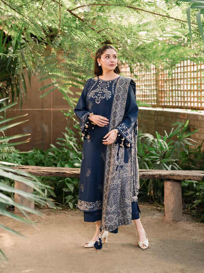 MP1358 - Izel - Winter 3PC Dhanak Embroidered Suit