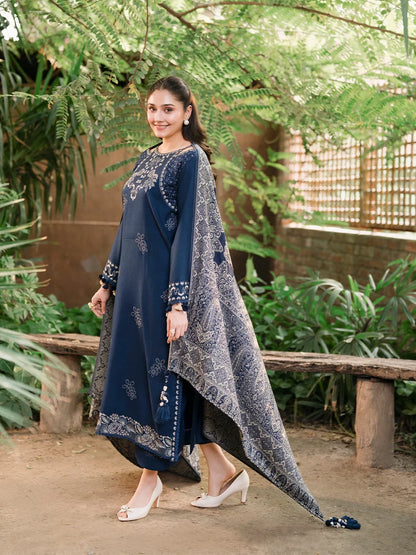 MP1358 - Izel - Winter 3PC Dhanak Embroidered Suit