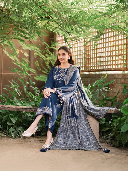 MP1358 - Izel - Winter 3PC Dhanak Embroidered Suit
