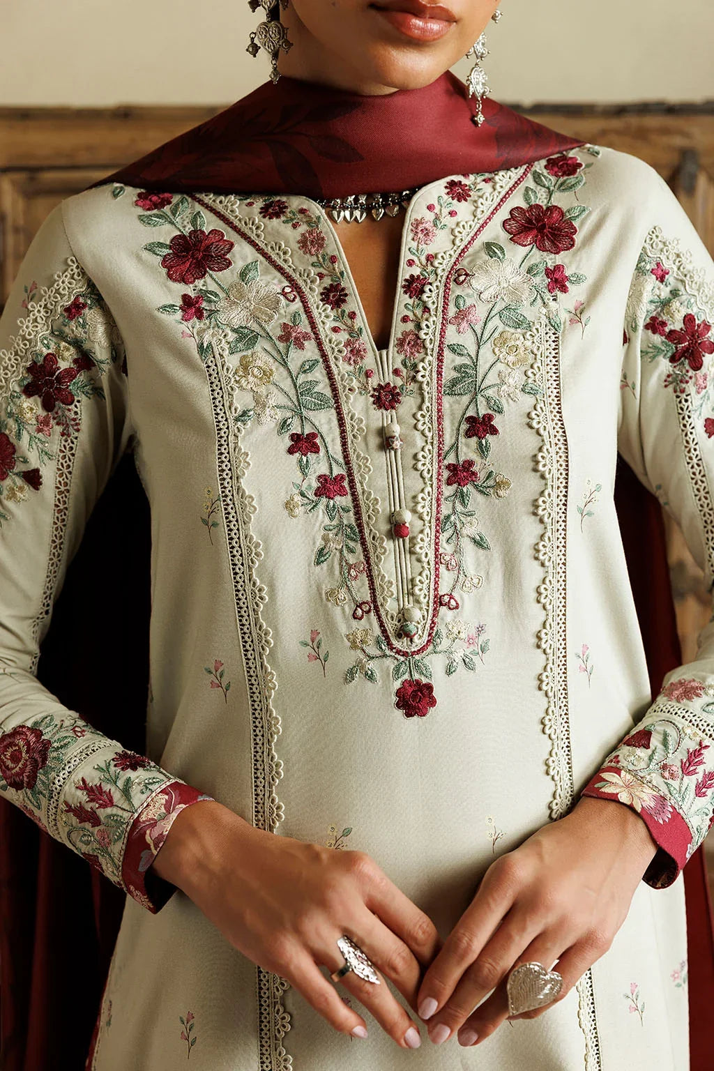 MP1331 - Iznik - Winter 3PC Dhanak Embroidered Suit