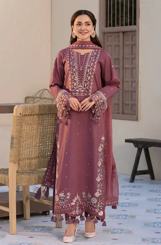 Mp3302 - Jade - Winter 3PC Dhanak Embroidered Suit