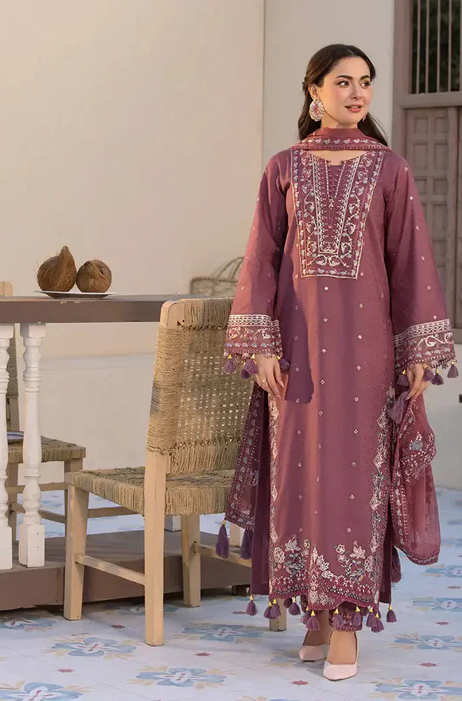 Mp3302 - Jade - Winter 3PC Dhanak Embroidered Suit