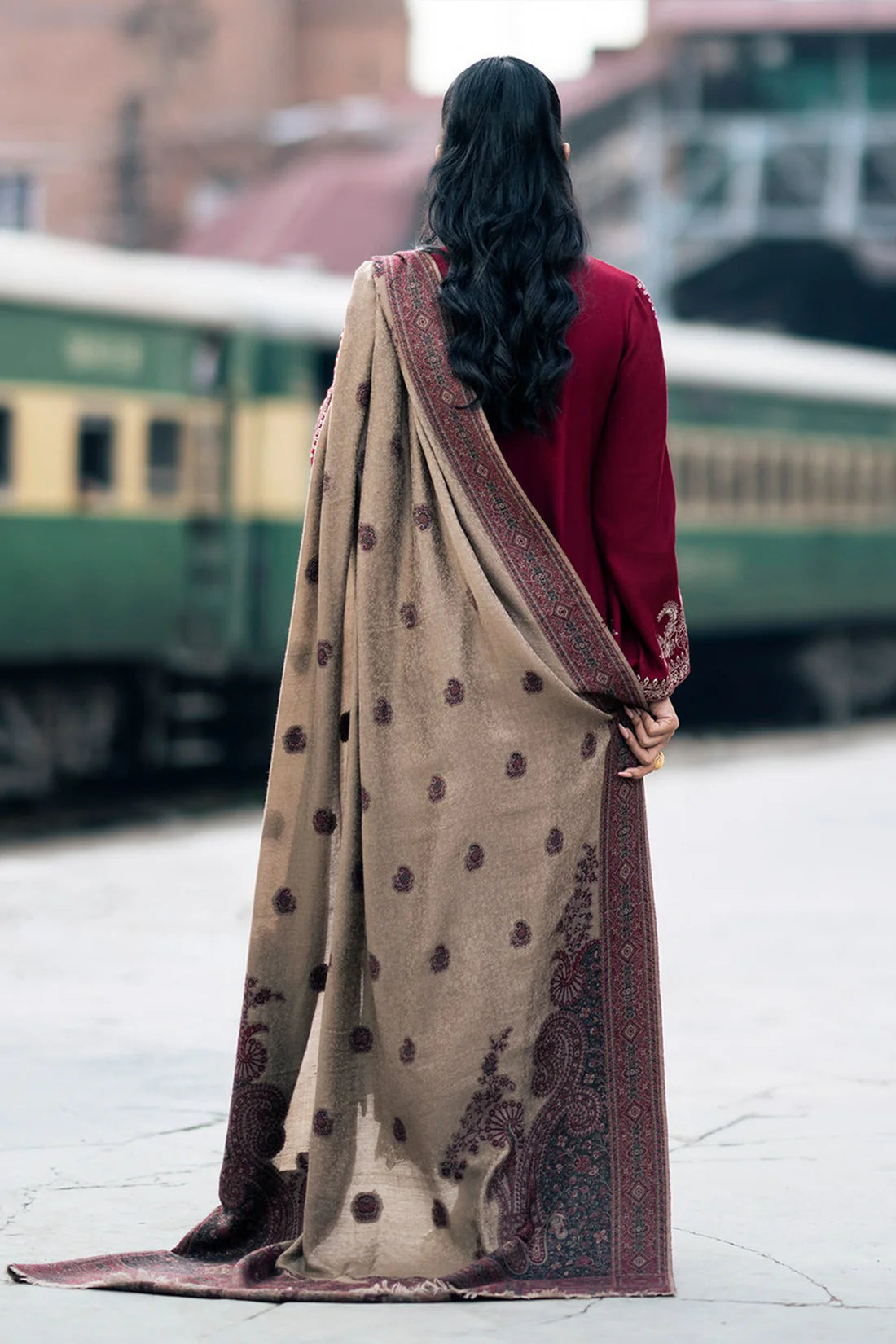 MP1108 - Jazmin - Winter 3PC Dhanak Embroidered Suit