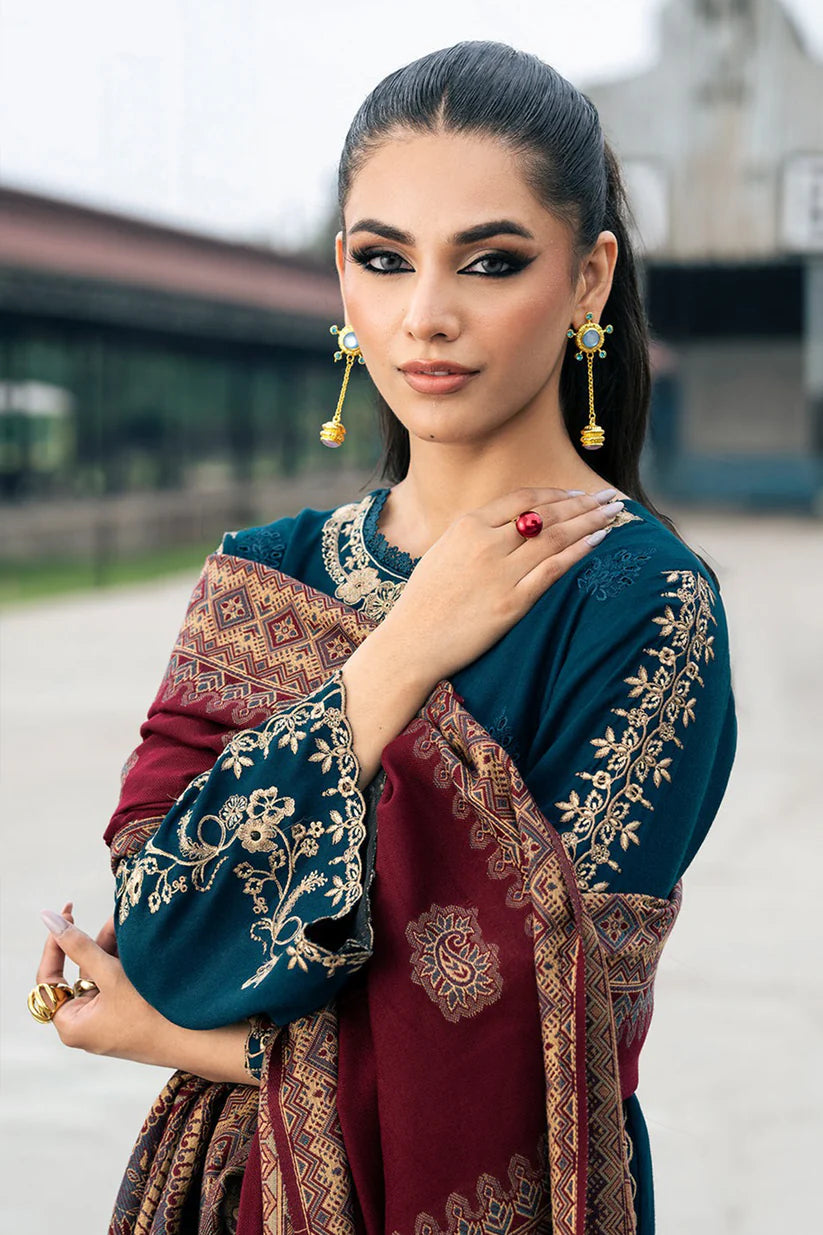 MP1109 - Jazmin - Winter 3PC Dhanak Embroidered Suit