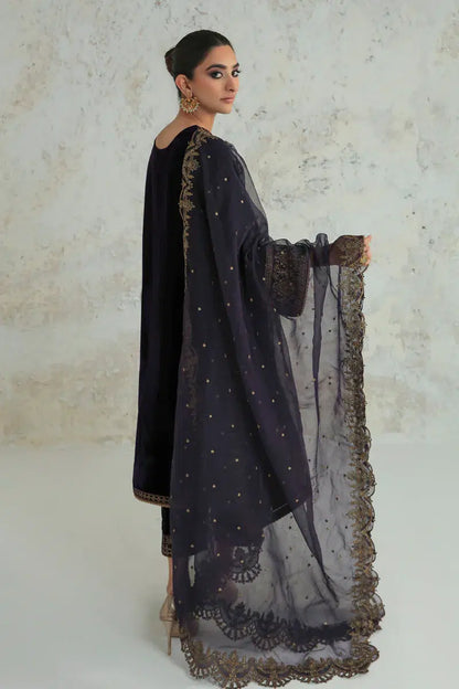 MP2011  - Jazmin Embroidered Velvet 3piece suit - Rs.13,000.00 Rs.6,499.00