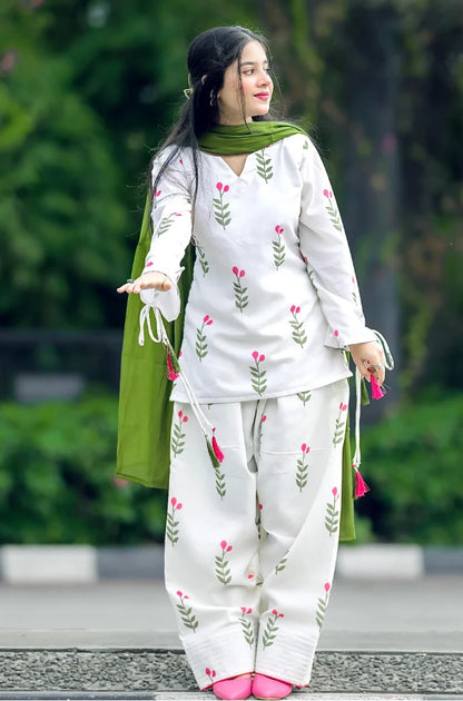 MP1253 - Maliha - 3 piece Lawn frock style Printed suit