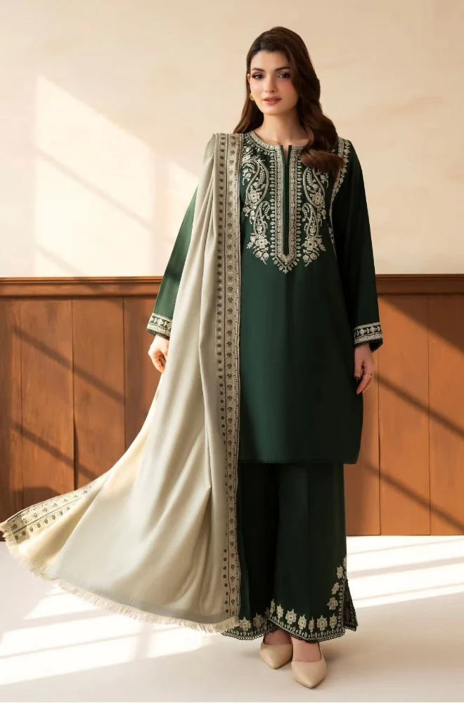 MP1333 - Lazuli - Winter 3PC Dhanak Embroidered Suit