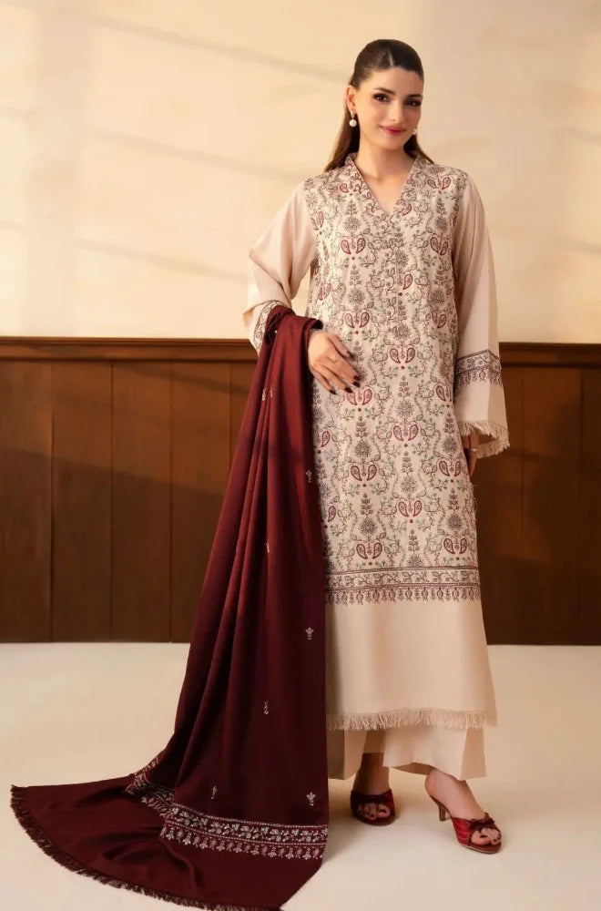 MP1334 - Lazuli - Winter 3PC Dhanak Embroidered Suit