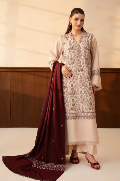 MP1334 - Lazuli - Winter 3PC Dhanak Embroidered Suit