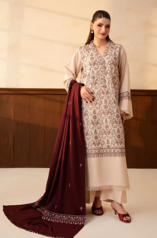 MP1334 - Lazuli - Winter 3PC Dhanak Embroidered Suit
