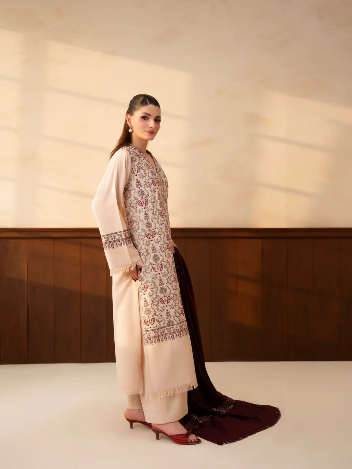 MP1334 - Lazuli - Winter 3PC Dhanak Embroidered Suit