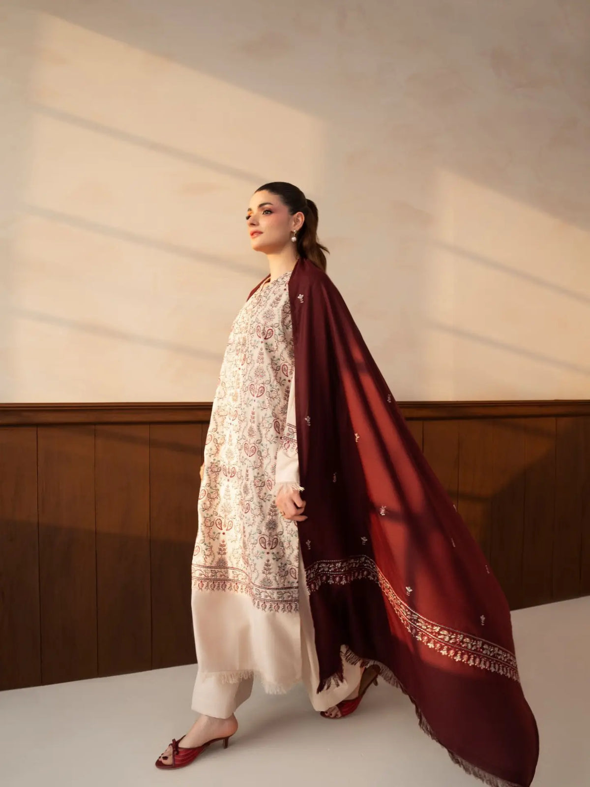 MP1334 - Lazuli - Winter 3PC Dhanak Embroidered Suit