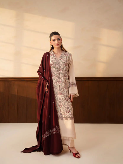 MP1334 - Lazuli - Winter 3PC Dhanak Embroidered Suit