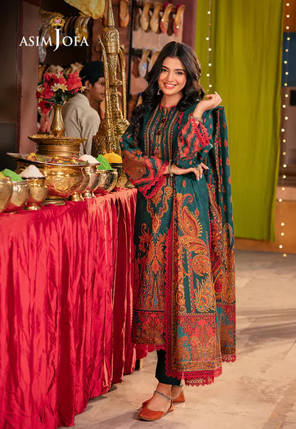 MP1142 - Asim Jofa - Summer 3PC Karandi Digital Print Dress