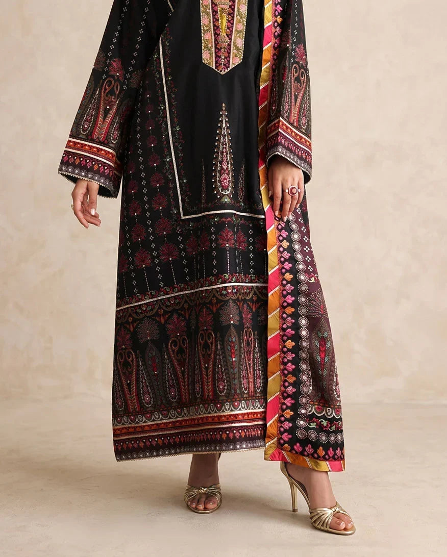 MP1314 - MUSHQ - Winter 3PC Karandi Digital Print Dress