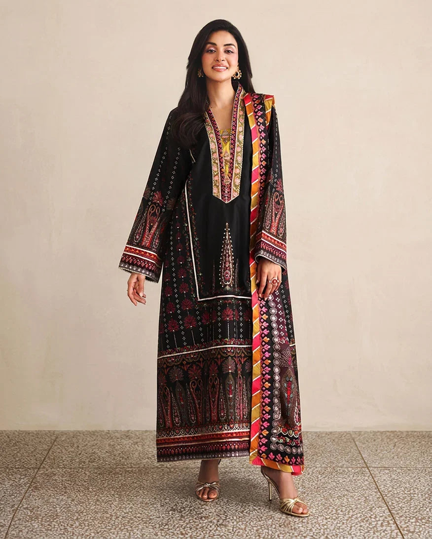 MP1314 - MUSHQ - Winter 3PC Karandi Digital Print Dress