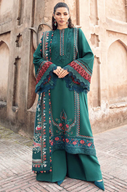 MP3370 - Maria.b - Winter 3PC Dhanak Embroidered Suit