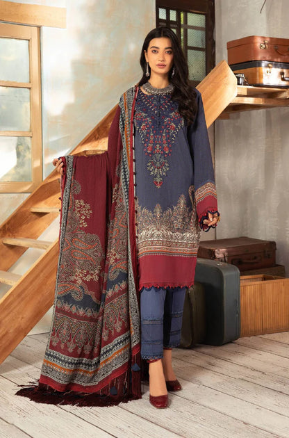 MP33409 - Maria B - Winter 3PC Karandi Digital Print Dress
