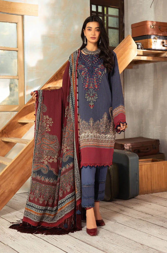 MP33409 - Maria B - Winter 3PC Karandi Digital Print Dress