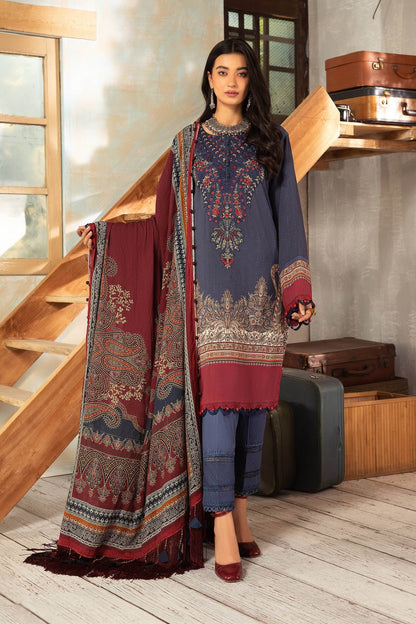 MP33409 - Maria B - Winter 3PC Karandi Digital Print Dress