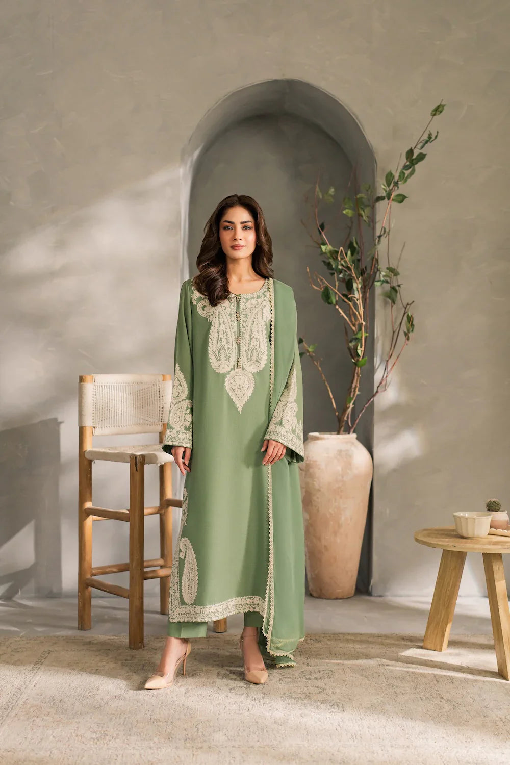MP1125 - Mirana - Summer 3PC Lawn Embroidered Suit