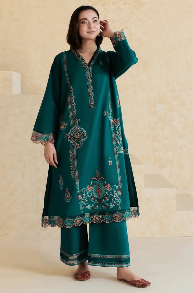 MP3371- Mishkaa - Winter 2PC Dhanak Embroidered Suit