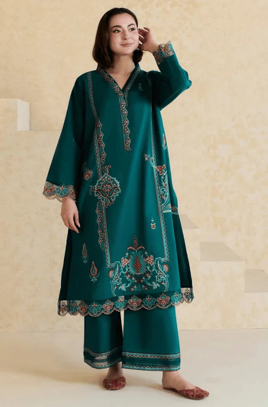 MP3371- Mishkaa - Winter 2PC Dhanak Embroidered Suit