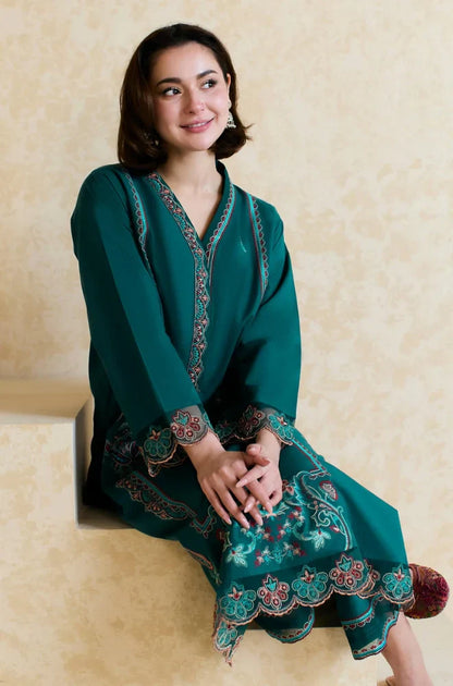 MP3371- Mishkaa - Winter 2PC Dhanak Embroidered Suit