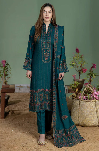 Mp3316 - Mohagni - Winter 3PC Dhanak Embroidered Suit
