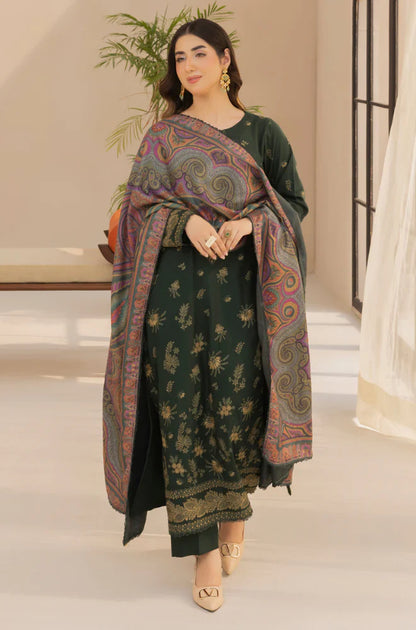 Mp3380 - Mohagni - Winter 3PC Dhanak Embroidered Suit
