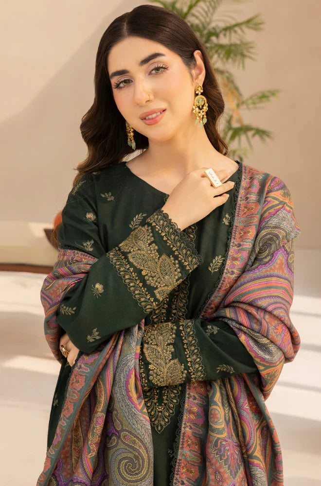 Mp3380 - Mohagni - Winter 3PC Dhanak Embroidered Suit