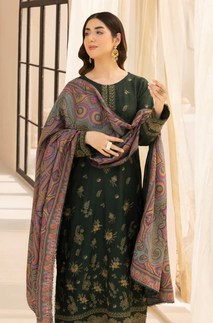 Mp3380 - Mohagni - Winter 3PC Dhanak Embroidered Suit