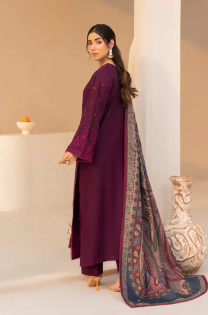 Mp3381 - Mohagni - Winter 3PC Dhanak Embroidered Suit