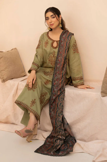 mp3360 Mohagni - Winter 3PC Dhanak Embroidered Suit