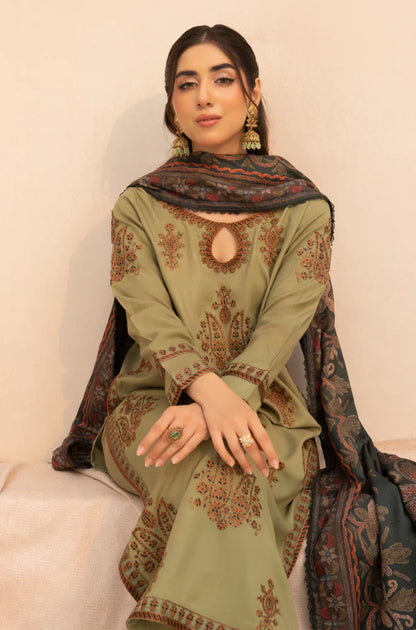 mp3360 Mohagni - Winter 3PC Dhanak Embroidered Suit