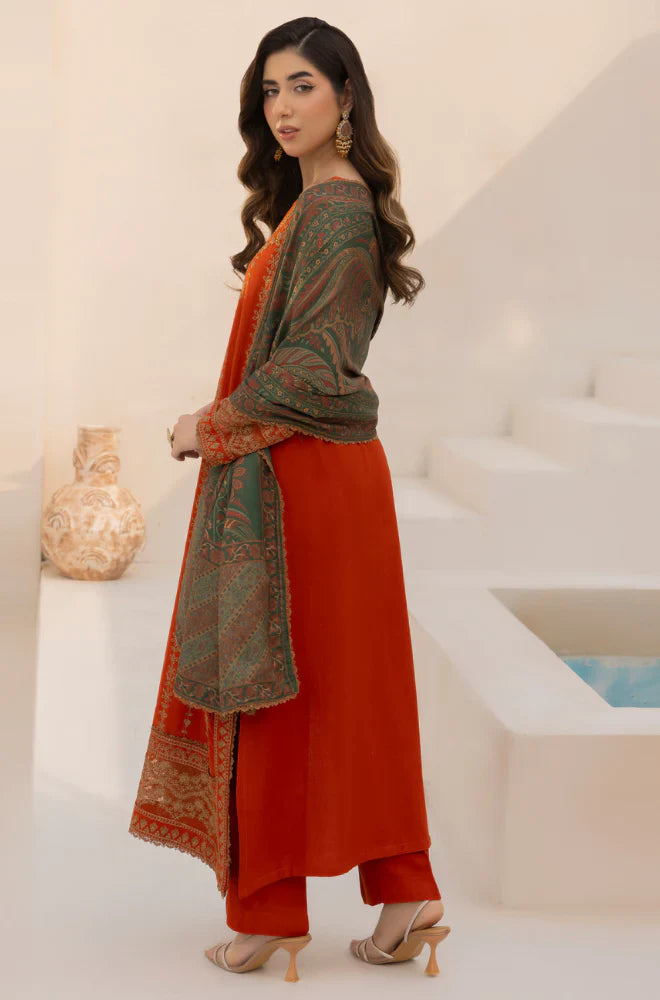 MP3340 Mohagni - Winter 3PC Dhanak Embroidered Suit