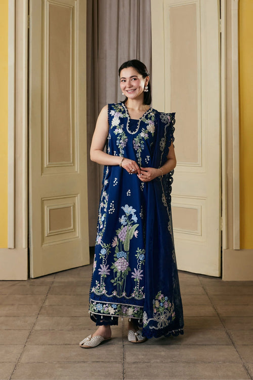 MP1221 - Sanam - Summer 3pc Suit Embroidered Lawn