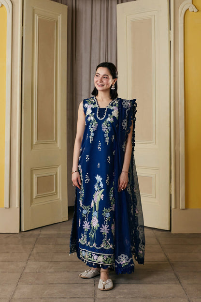 MP1221 - Sanam - Summer 3pc Suit Embroidered Lawn