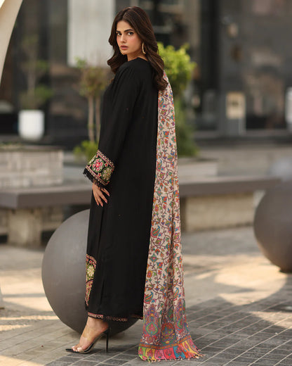 MP1239 - Winter asim jofa -3PC DHANAK EMBROIDERED SHIRT WITH DHANAK AND TROUSER-BIC- R