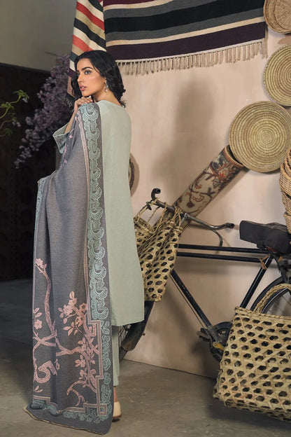 MP809-WINTER 3 Piece Dhanak Suit with digital printed wool shawll