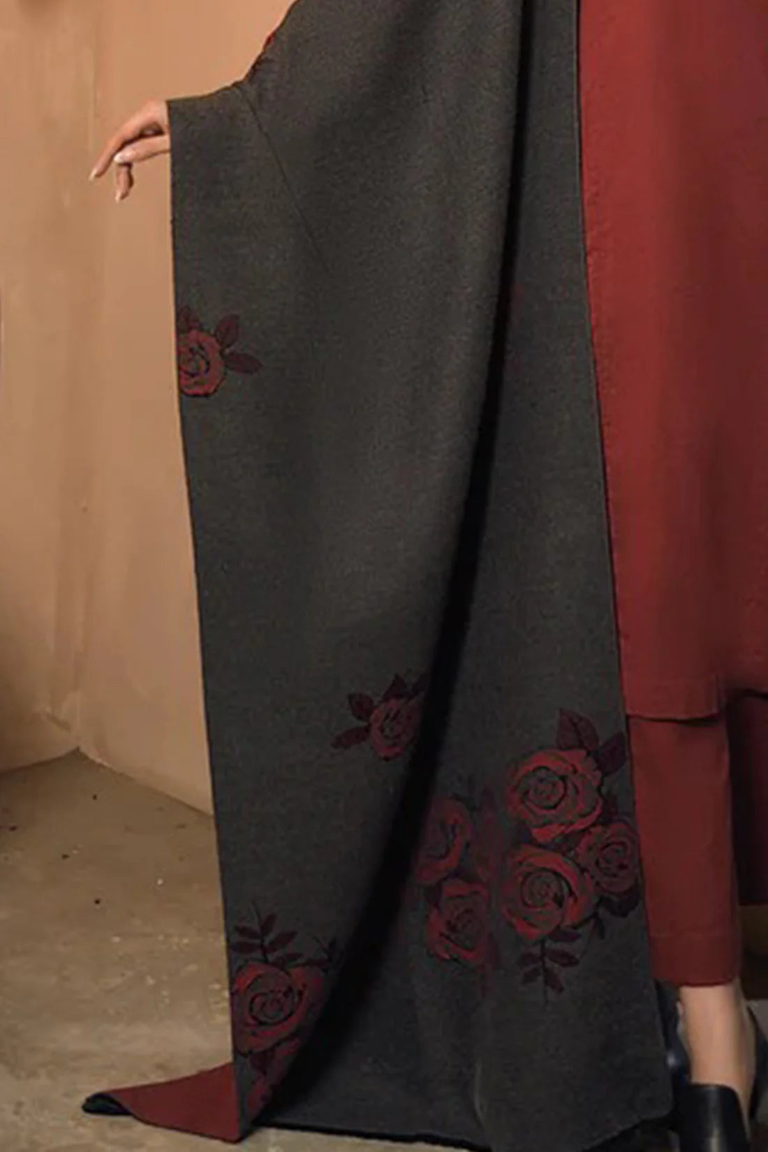 MP811-WINTER 3 Piece Dhanak Suit with digital printed wool shawll