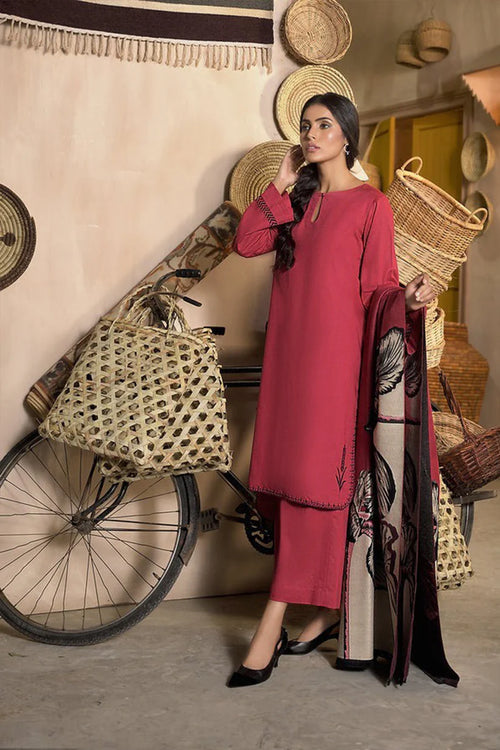 MP813-WINTER 3 Piece Dhanak Suit with digital printed wool shawll